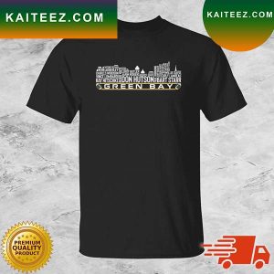 Green Bay Packers Players Names Skyline T-shirt