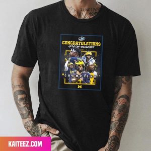 Hail To The Victors Michigan Wolverines Are 2022 Champions Go Blue Style T-Shirt