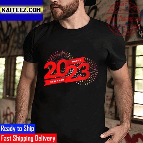 Happy New Year 2023 Colorful Matching Family New Year Party Vintage T-Shirt