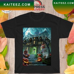 Happy halloween and Kansas city Chiefs nfl Chiefs kingdom decorations T-shirt