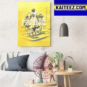 Hawkeye Football Pro Bowl x NFL Hawks Art Decor Poster Canvas