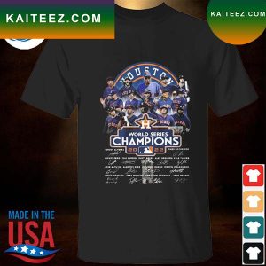 Houston Astros world series champions 2022 signatures T-shirt