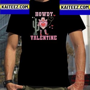 Howdy Valentine Rodeo Western Country Southern Cowgirl Vintage T-Shirt