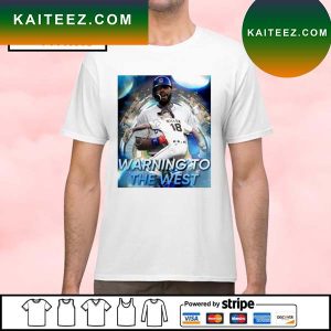 Ian Miller Chicago Cubs Warning to The West photo T-shirt
