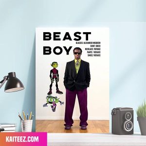 If The Teen Titans Wore High Fashion as Beast Boy Canvas Home Decor