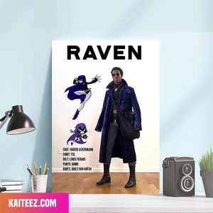 If The Teen Titans Wore High Fashion as Raven Canvas Home Decor