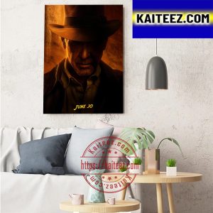 Indiana Jones 5 Official Teaser Poster Art Decor Poster Canvas
