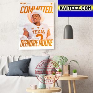 Inside Texas Committed Deandre Moore Art Decor Poster Canvas