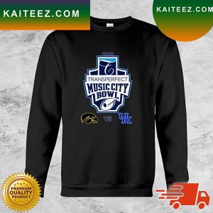 Iowa Hawkeyes Vs Kentucky Wildcats 2022 Transperfect Music City Bowl T-shirt