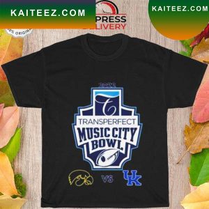 Iowa hawkeyes vs kentucky wilDcats 2022 transperfect music city bowl T-shirt