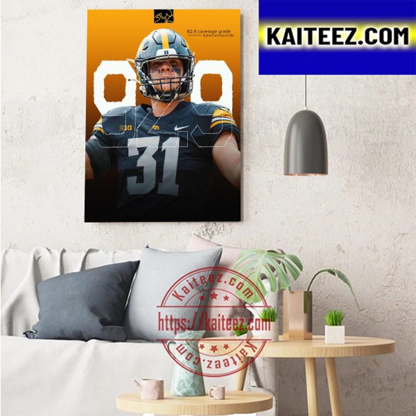 Jack Campbell Is Top LB In Coverage This Season Art Decor Poster Canvas