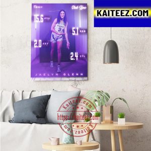 Jaelyn Glenn Storybook Stat Line To Start The Season With K State WBB Art Decor Poster Canvas