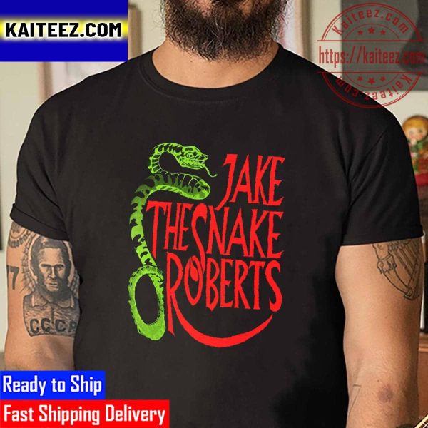 Jake The Snake Roberts Snake Logo Vintage T-Shirt