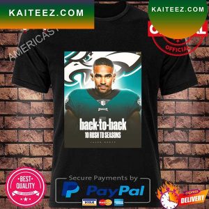 Jalen Hurts Eagles 2022 Back to back 10 rush td seasons T-shirt