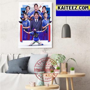 Japan Is Group E Winners FIFA World Cup Qatar 2022 Art Decor Poster Canvas