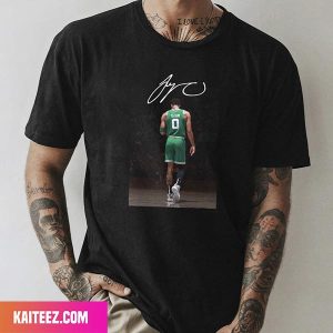 Jayson Tatum Boston Celtics Team NBA Signatures Style T-Shirt