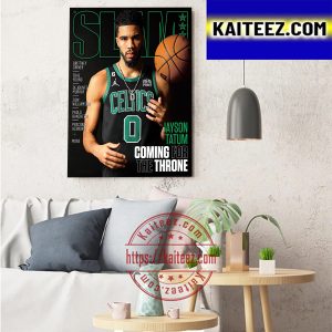 Jayson Tatum On Covers SLAM 241 Boston Celtics NBA Art Decor Poster Canvas