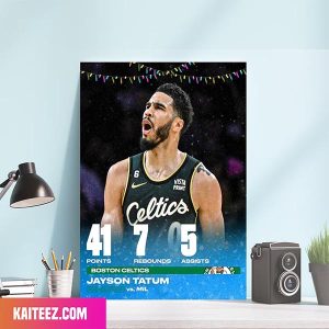 Jayson Tatum Was Too Icy In The Boston Celtics Winner Home Decorations Canvas-Poster
