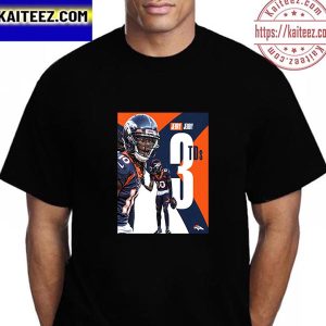 Jerry Jeudy 3TDs For Denver Broncos Since Demaryius Thomas In 2014 Vintage T-Shirt