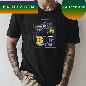 Jim Harbaugh Michigan Football Big Ten Dave Mcclain Coach Of The Year T-Shirt