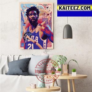 Joel Embiid Is Eastern Conference Player Of The Week 8 NBA Art Decor Poster Canvas