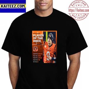 Joey Burrow AFC Offensive Player Of The Week Cincinnati Bengals NFL Vintage T-Shirt