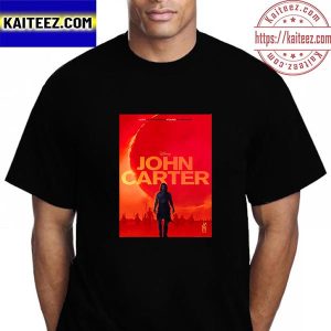 John Carter Of Disney Poster Movie Vintage T-Shirt