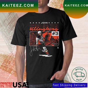 John Klingberg Anaheim City Script Signature T-Shirt