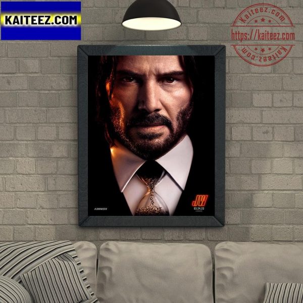 John Wick Chapter 4 Official Poster Art Decor Poster Canvas Kaiteez 6115