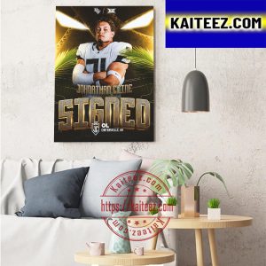 Johnathan Cline Signed UCF Knights Football Art Decor Poster Canvas