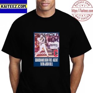 Josh Bell Sign Cleveland Guardians MLB Vintage T-Shirt
