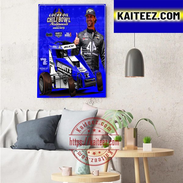 Josh Bilicki Is Lucas Oil Chili Bowl Nationals Art Decor Poster Canvas