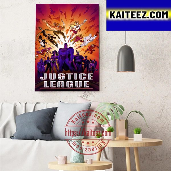 Justice League Official Poster Art Decor Poster Canvas
