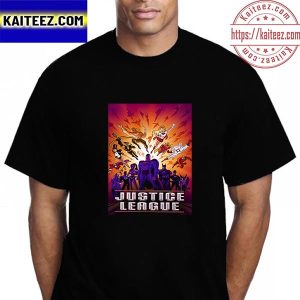 Justice League Official Poster Vintage T-Shirt