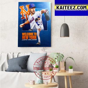 Justin Verlander Is Coming To New York Mets MLB Art Decor Poster Canvas