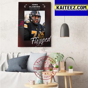 Kadyn Proctor Committed Iowa Hawkeyes Art Decor Poster Canvas