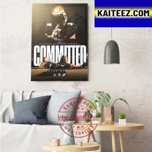 Kaleb Mathis Committed Colorado Buffaloes Football Art Decor Poster Canvas