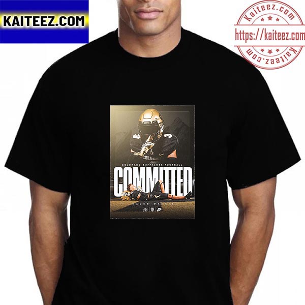 Kaleb Mathis Committed Colorado Buffaloes Football Vintage T-Shirt Kaleb Mathis Committed Colorado Buffaloes Football Vintage T-Shirt
