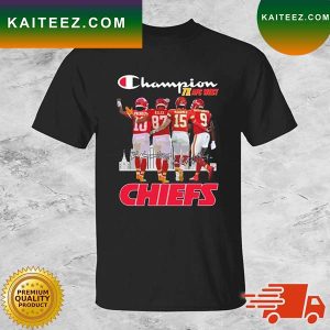 Kansas City Chiefs 7X AFC West Chiefs City signatures 2022 T-shirt