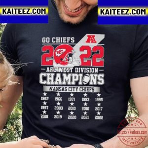 Kansas City Chiefs Go Chiefs 2022 AFC West Division Champions Vintage T-Shirt
