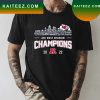 Kansas City Chiefs Go Chiefs 2022 AFC West Division CHampions 1962 2022 T-shirt