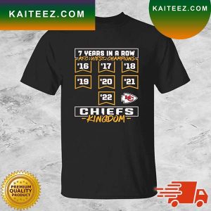 Kansas City Chiefs Seventh-Straight AFC West Division Championship T-shirt