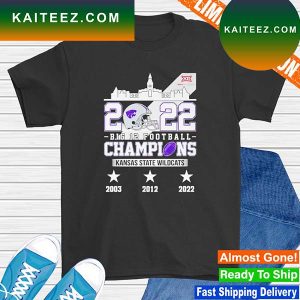 Kansas State Wildcats 2022 Big 12 Football Champions T-shirt