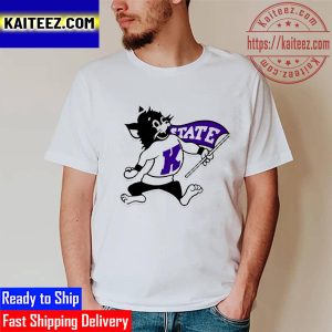 Kansas State Wildcats Flag Logo Champions 2022 Vintage T-Shirt