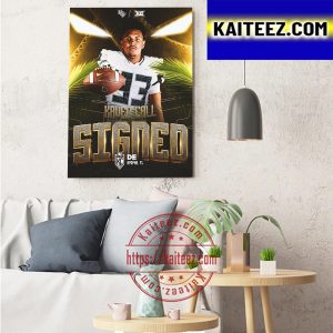 Kaven Call Signed UCF Knights Football Art Decor Poster Canvas
