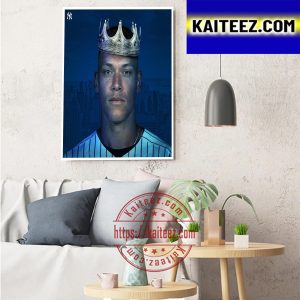 King Of New York Aaron Judge Re-Signed New York Yankees MLB Art Decor Poster Canvas
