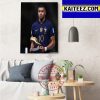 Kylian Mbappe Golden Boot Winner FIFA World Cup Qatar 2022 Art Decor Poster Canvas