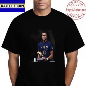 Kylian Mbappe Wins Golden Boot FIFA World Cup Qatar 2022 Vintage T-Shirt