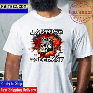 Lactose Tolerant Skull Vintage T-Shirt