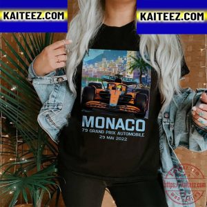 Lando Norris Mclaren Monaco Grand Prix 2022 Formula 1 Season GP Vintage T-Shirt